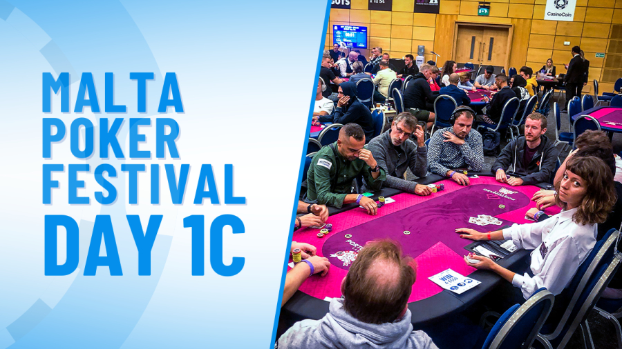 Quick Recap of Day 1C of the Malta Poker Fest Grand Event
